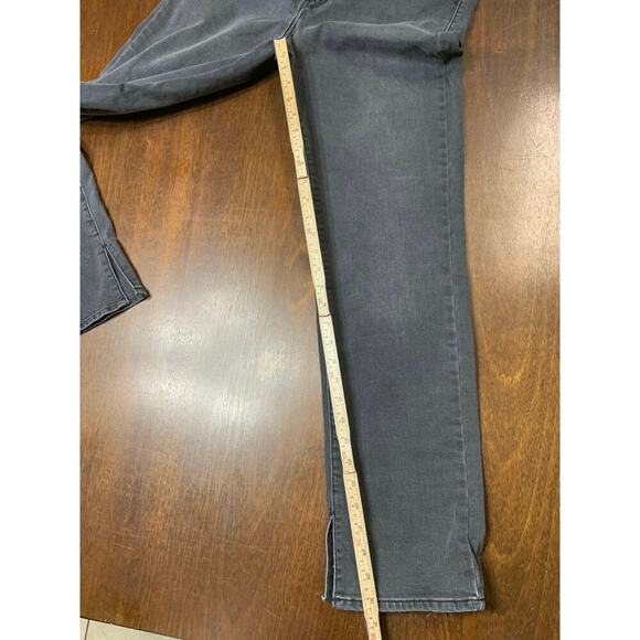 Levis 314 Shaping Straight Jeans Women 32 Grunge Academia Twee Preppy Fall Slit - Picture 5 of 10